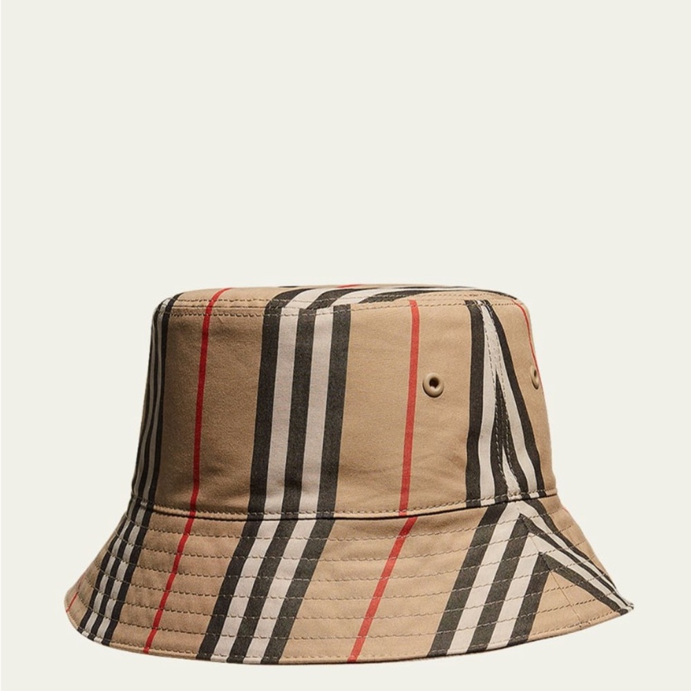 BURBERRY Reversible Icon Stripe Bucket Hat